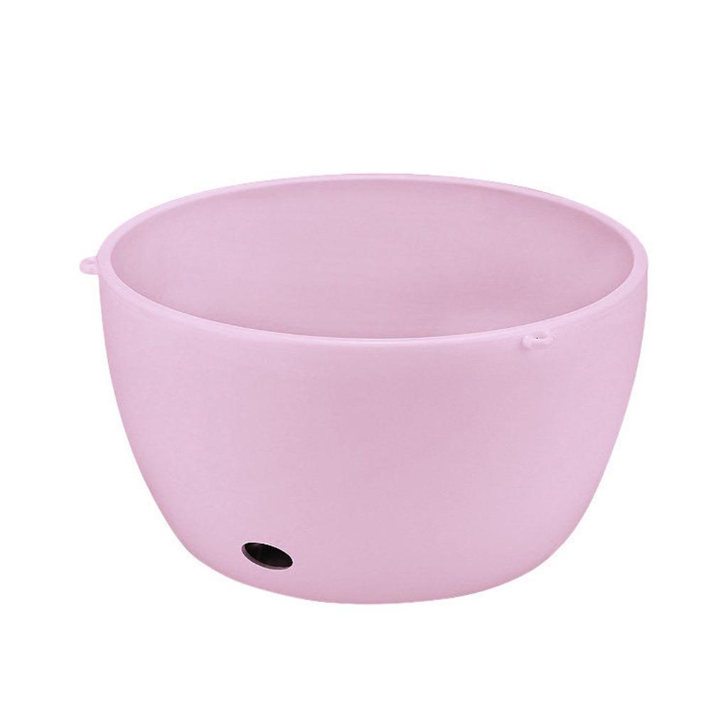 Balcony Hanging Basket Flowerpot Self-watering Hanging Planter Pink Medium