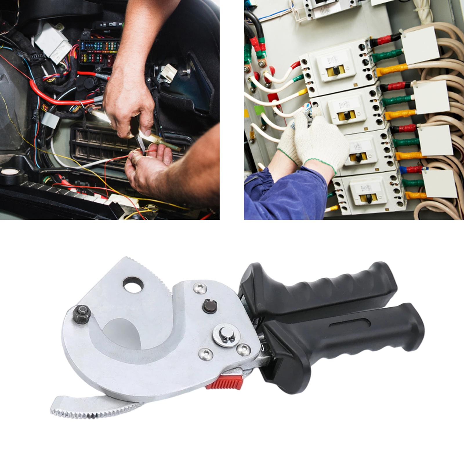 Compact Ratchet Cable Cutter Pliers Hand Tools Crimper for Cable Preparation