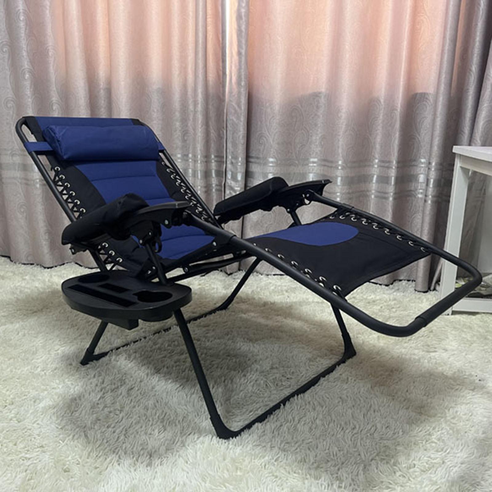 Folding recliner Cushion Armrest Padding Durable Material Black Accessories