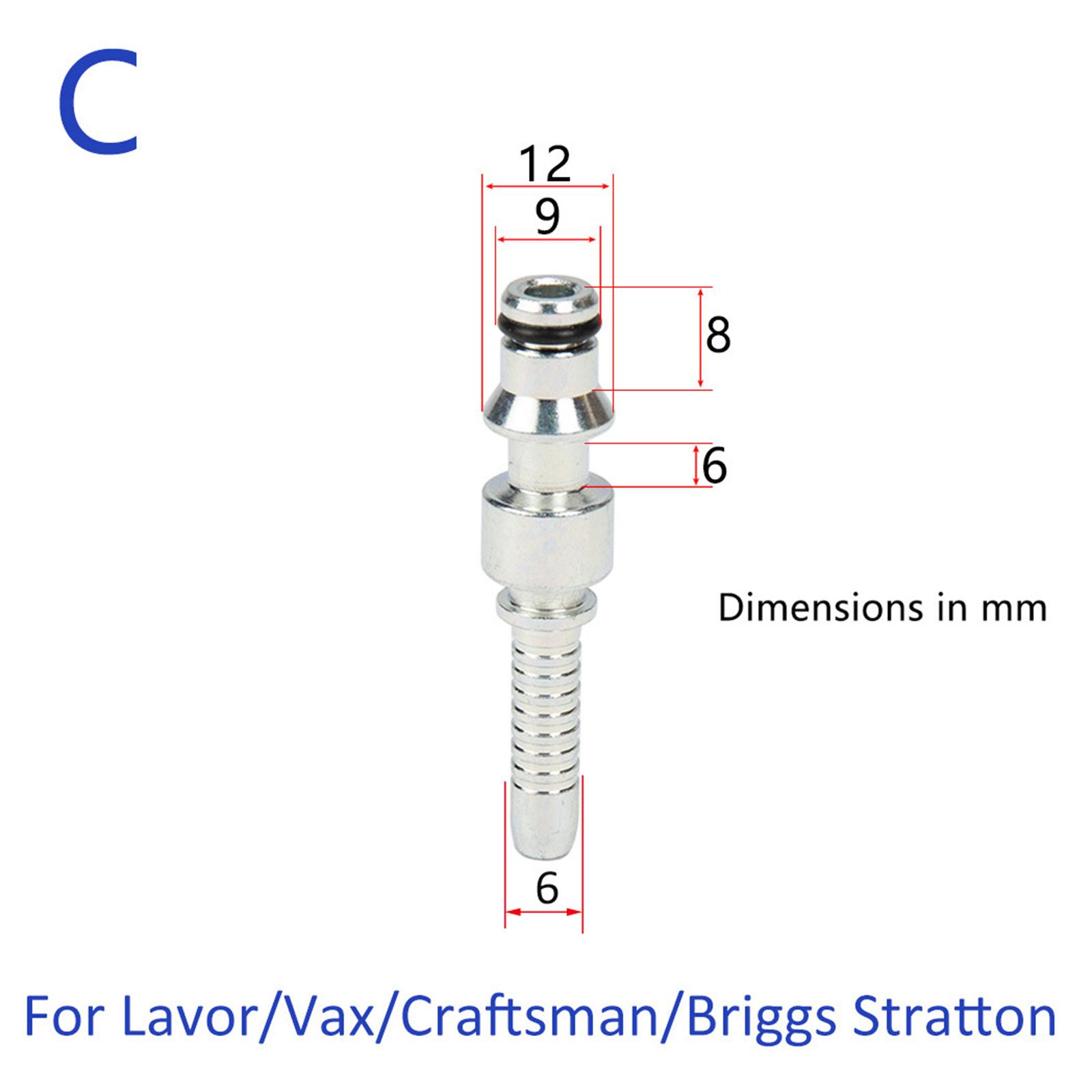 2xWasher Adapter Fittings Hose Insert Fitting Tools for Vax Household Garden