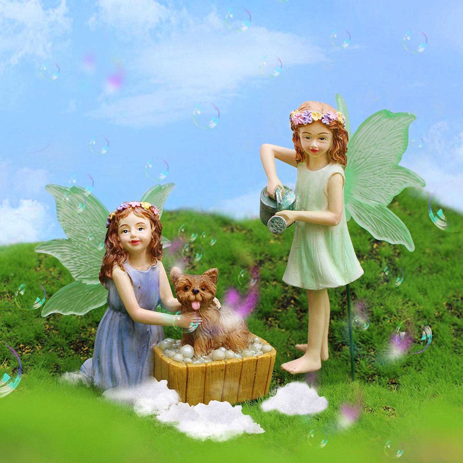 Miniature Landscape Ornament Water Sprinkling Fairy Miniature Fairy Figurine