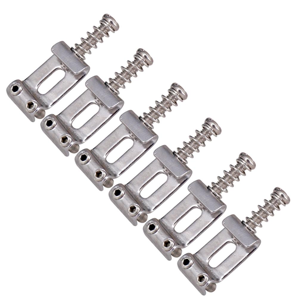 2xZinc Alloy Electric Guitar Saddles String Fits Locking Tremolo Trem Bridge