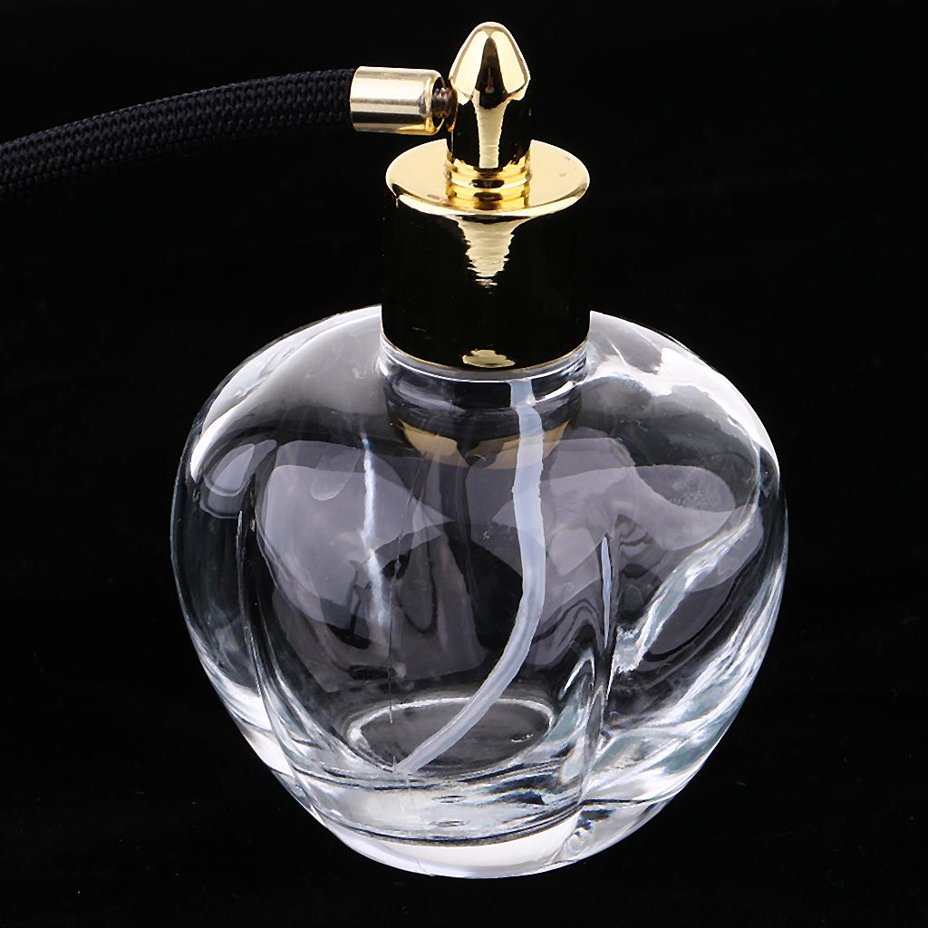 Vintage Crystal Refillable Perfume Bottle Long Spray Atomizer Ts