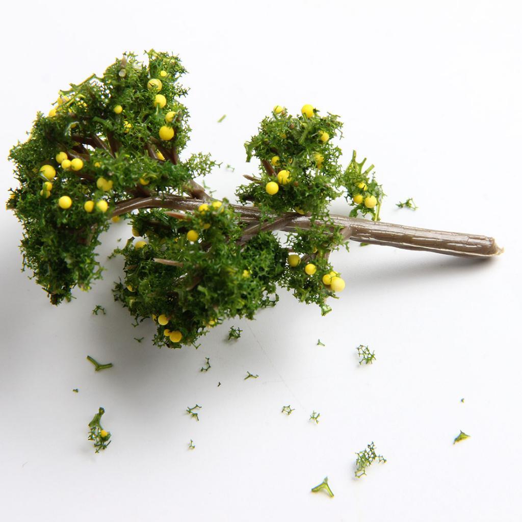 Model Fruit Trees Layout Model Trees DIY Landscape Scene Accessories  Cyan