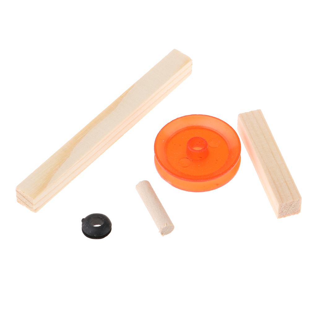 DIY Kids Educational Toy Stairs Pushcart Science Physics Experiments Model