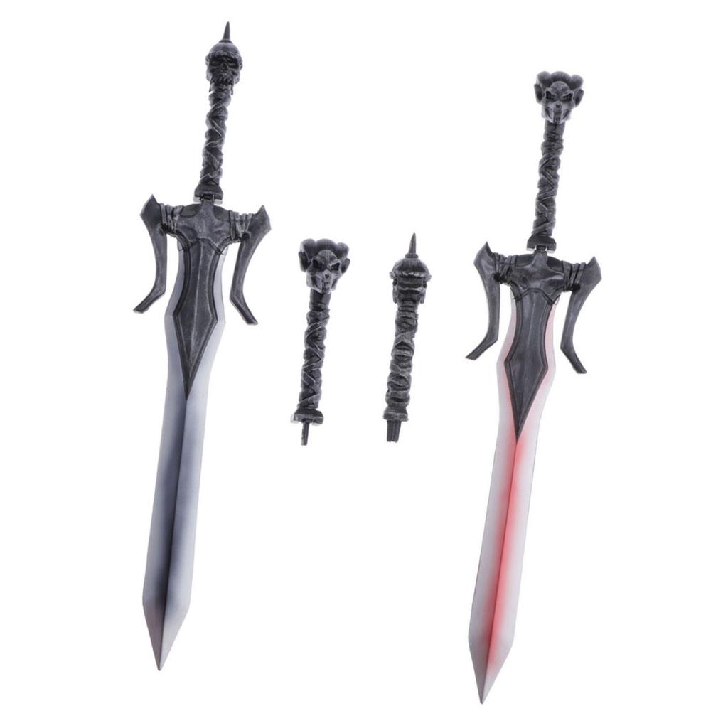 1:6 Male Soldier Accessories Action Figure Duelling Sword ABS Plastic Black
