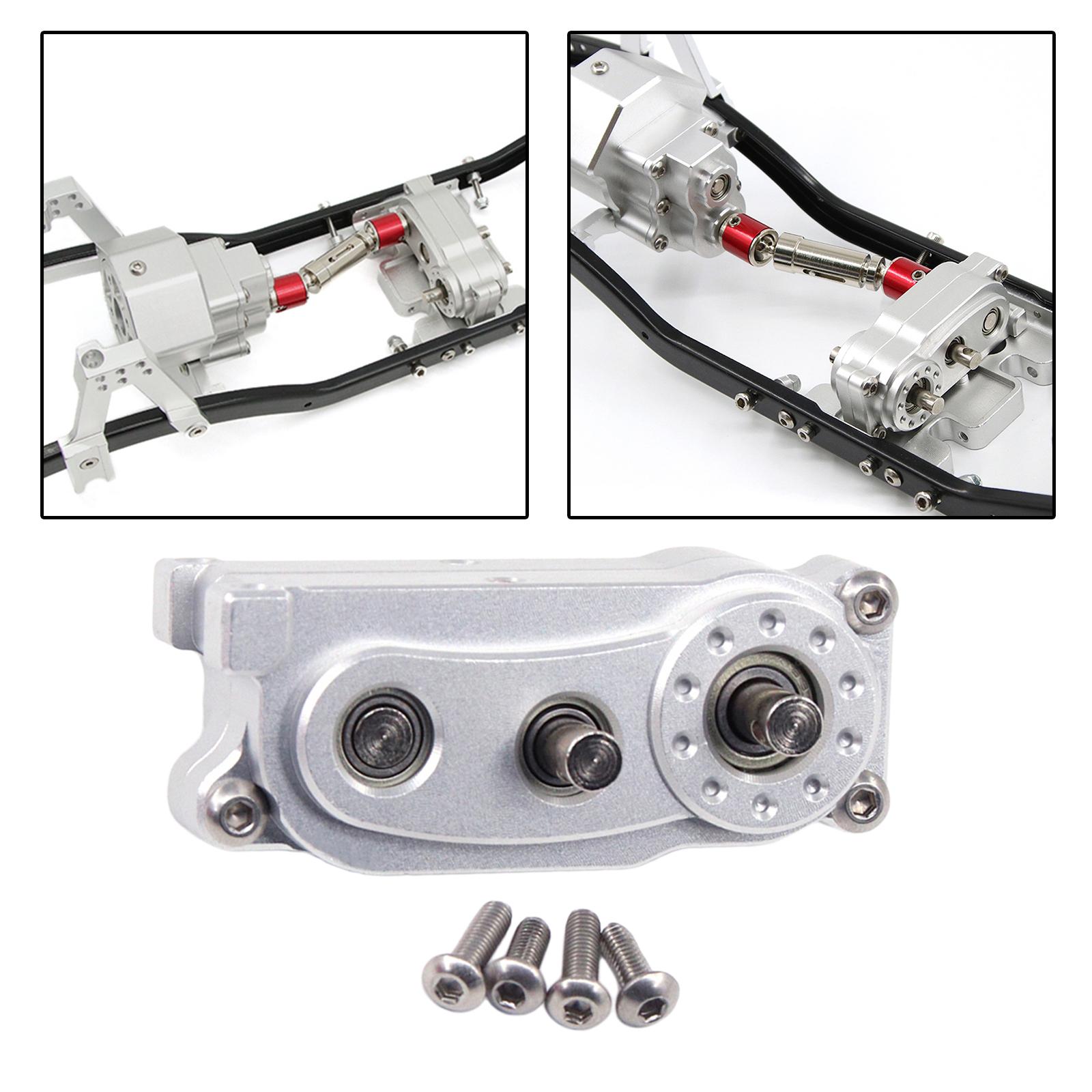 2x RC Metal Transfer Case for Axial SCX10 SCX10 II 90046
