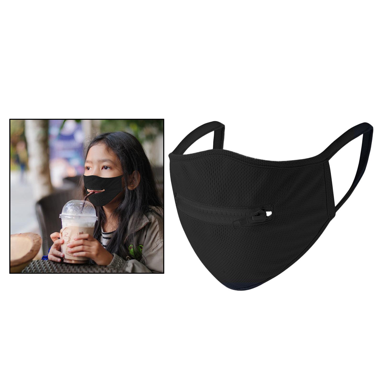 Anti Dust Mouth Covers Reusable and Washable Face Cover Black