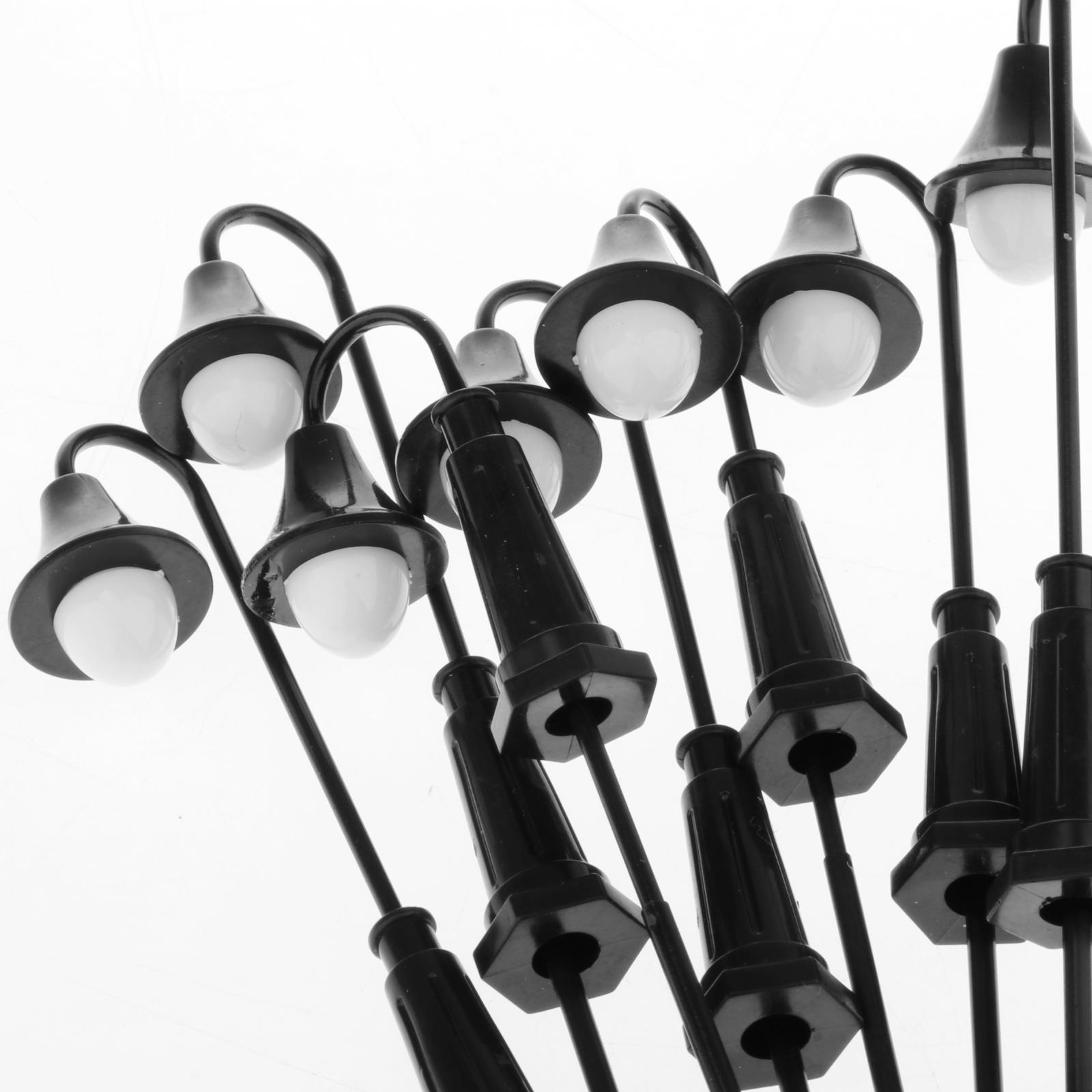 30pc Model Miniature Street Lights N Scale LEDs Garden Lights 1:150