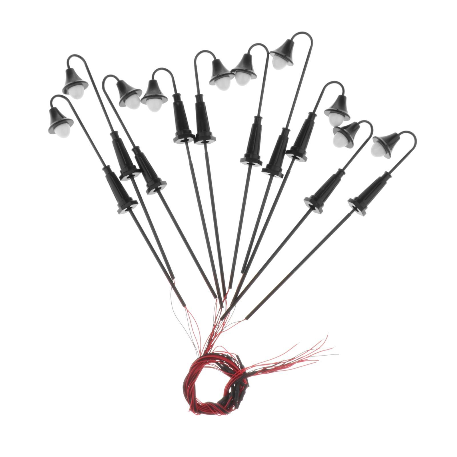 60pcs Miniature Street Lights N Scale LEDs Garden Lights 1:150 