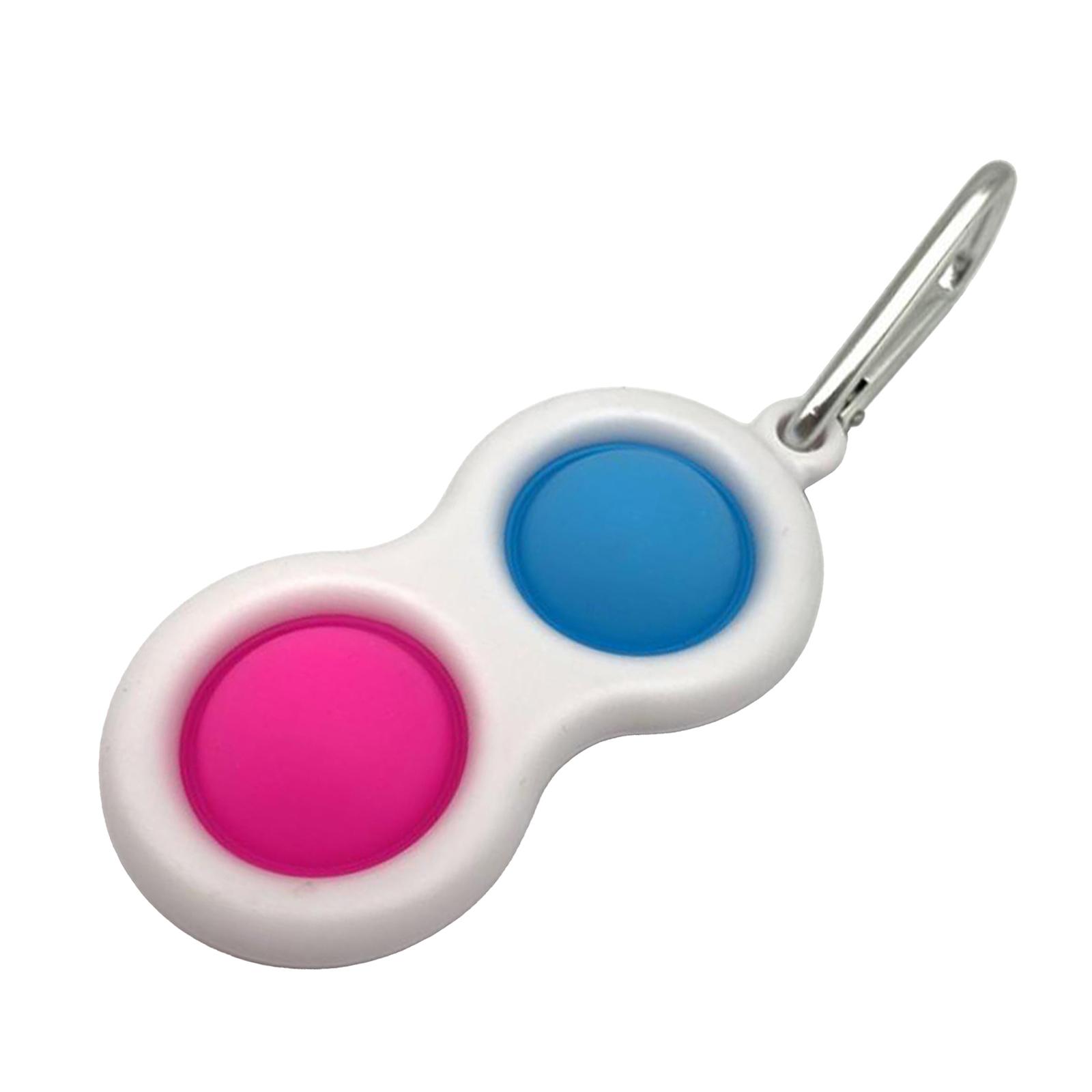 4x Soft Silicone Simple   Keychain Stress Relief Hand Toys Sensory Toy