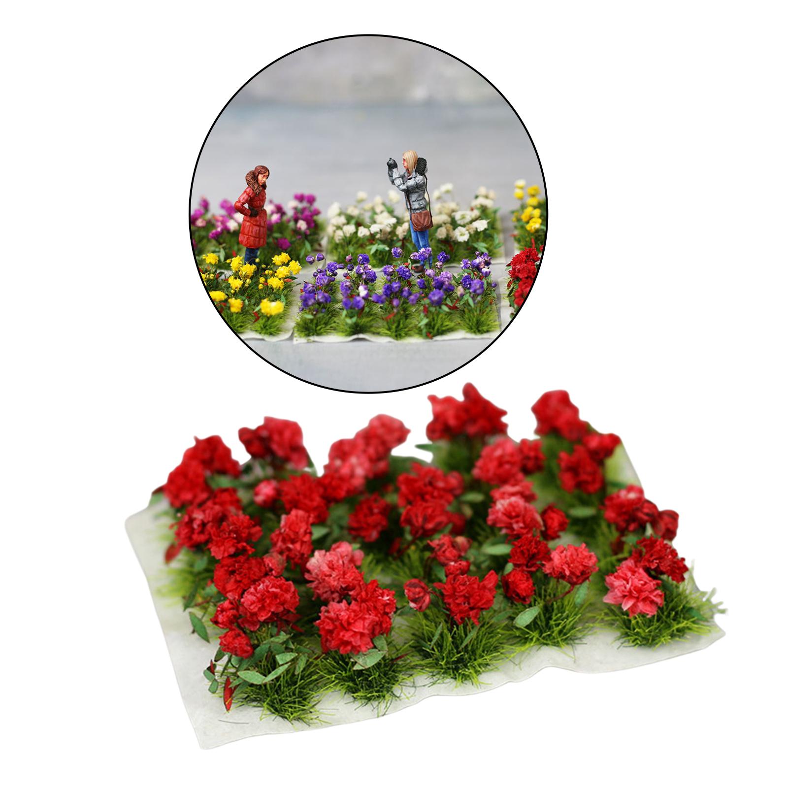 DIY Flower Cluster Model Railroad Architecture Grass Layout Rose
