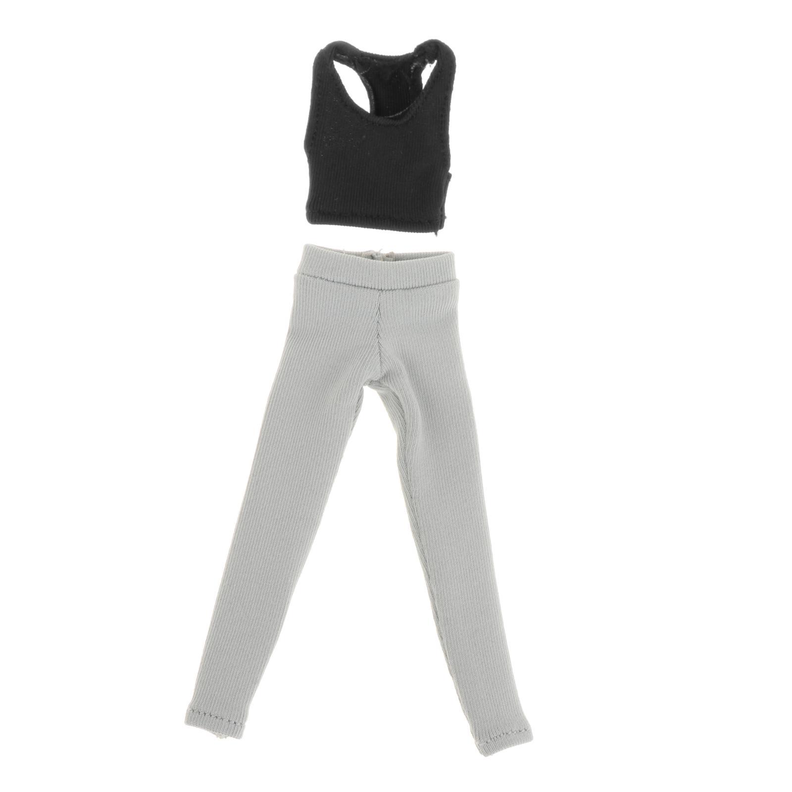 Action Figure Clothes Black Gray
