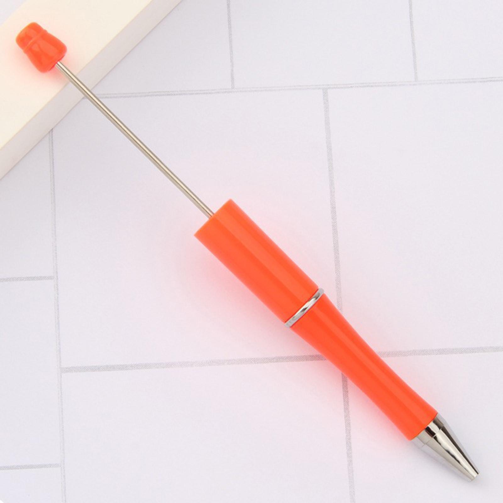 10 Pieces Bead Ballpoint Pens Cute Beadable Pens for Teacher Journaling