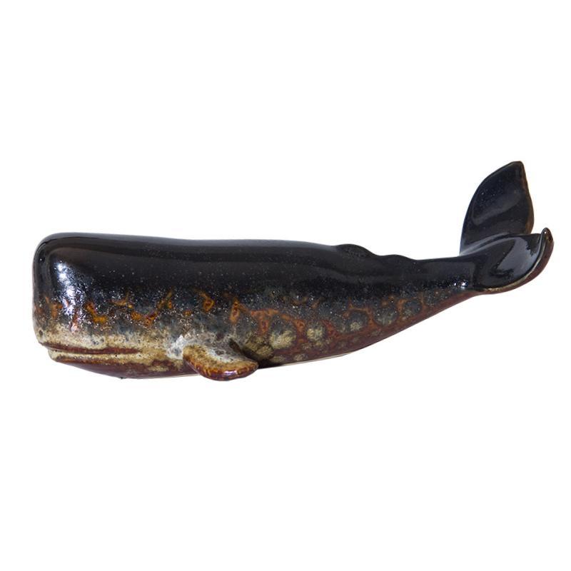 Ceramic Whale Sculpture