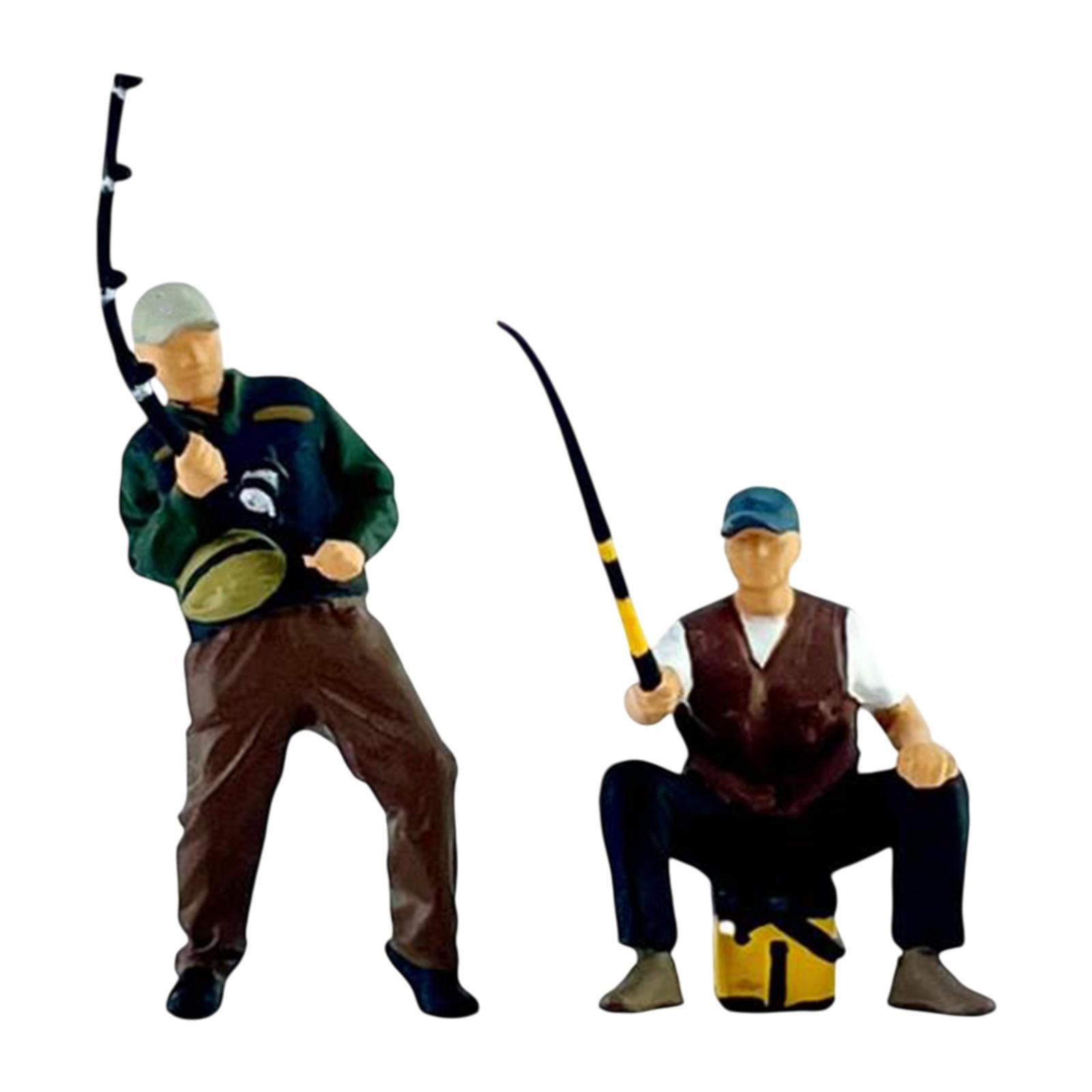 Male Angler Diorama Figures