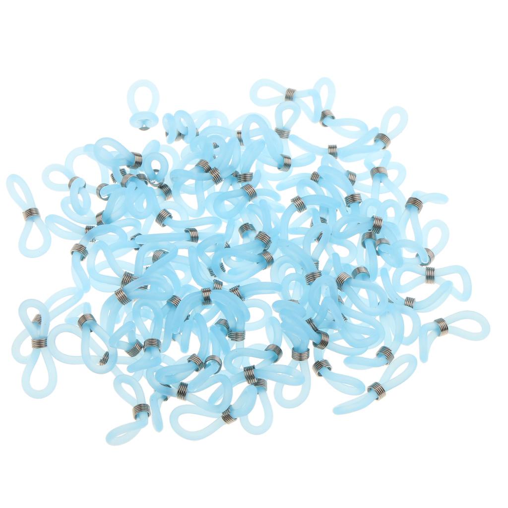Lot Silicone Lanyard Retainer End Loop Connector Kit for Glasses Holder Cord