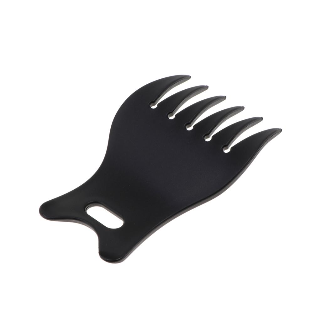 2xProfessional Plastic Wide Tooth Oily Hair Comb Styling Hair Lift Combs Black