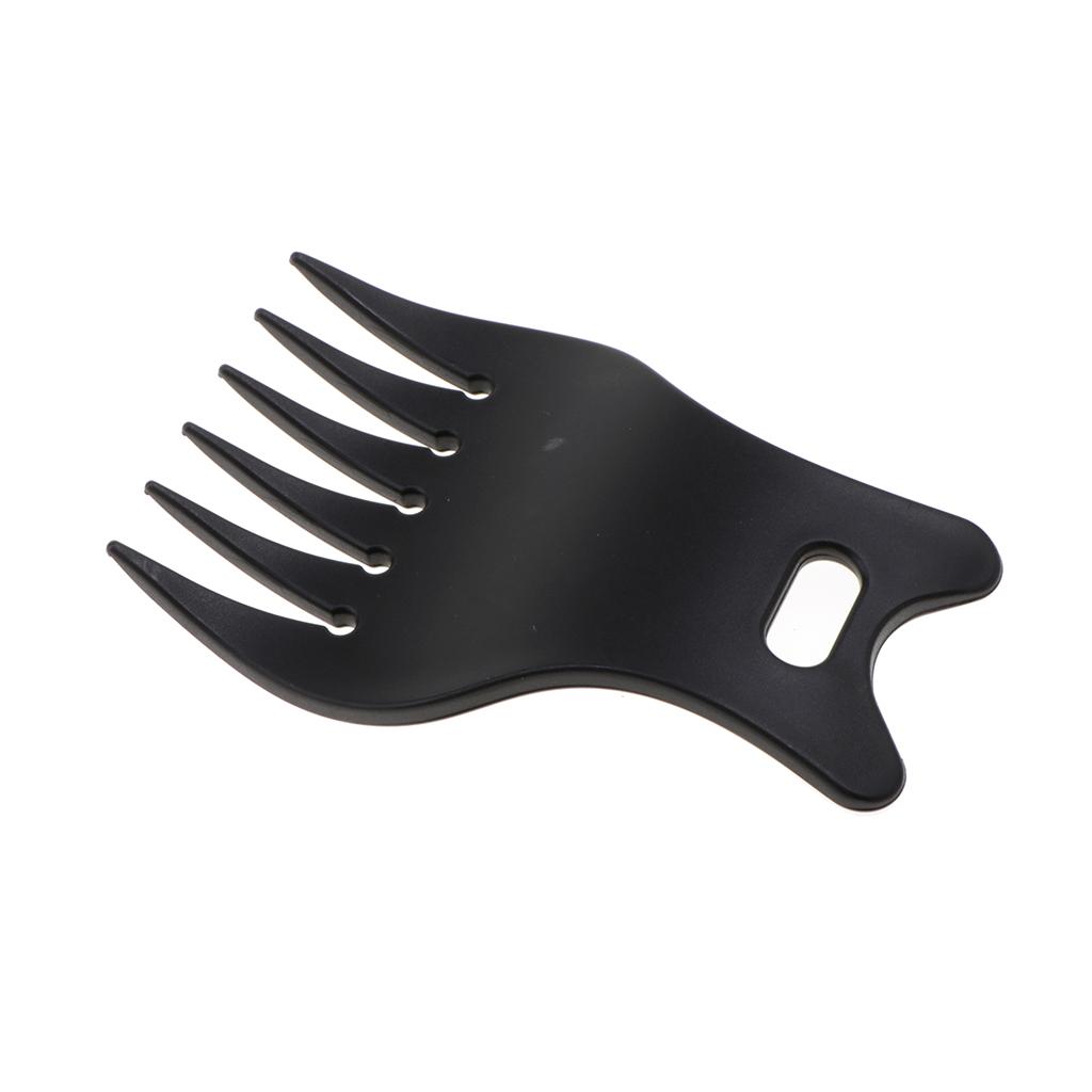 Professional Plastic Wide Tooth Oily Hair Comb Styling Hair Lift Combs Black
