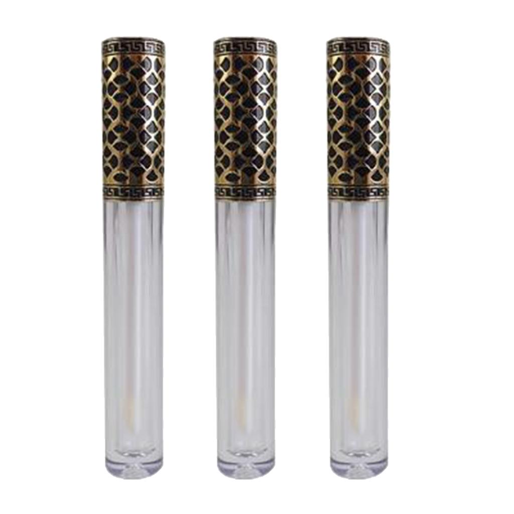 3x Empty Plastic Makeup Eyelash Mascara Lip Gloss Tube Container Bottle 4ml