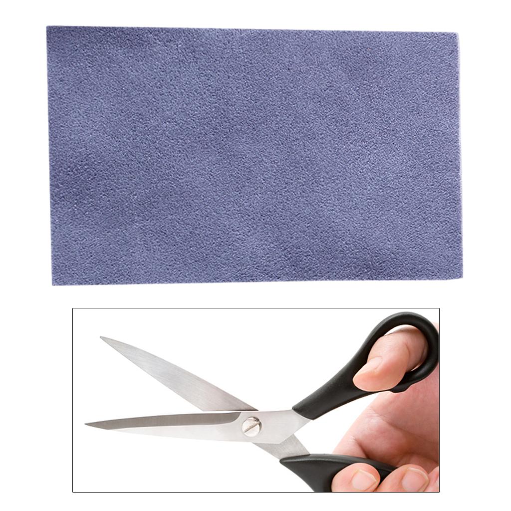 Cowhide Barber Scissors Cloth Cleaning Tools Wipe 5x3 inch  gray