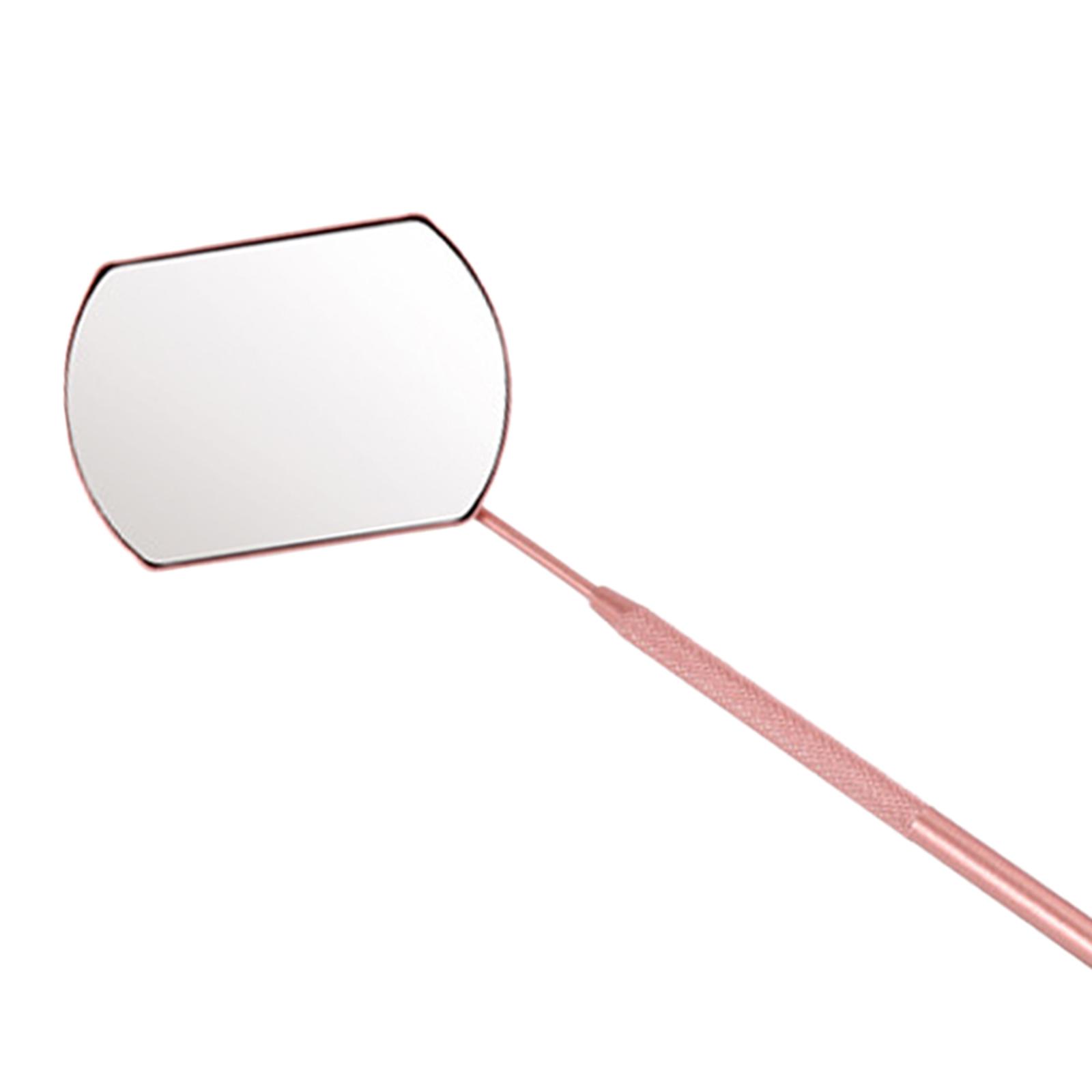 2Pcs Stainless Steel Mirror for Checking Eyelash Extension Applying Tools