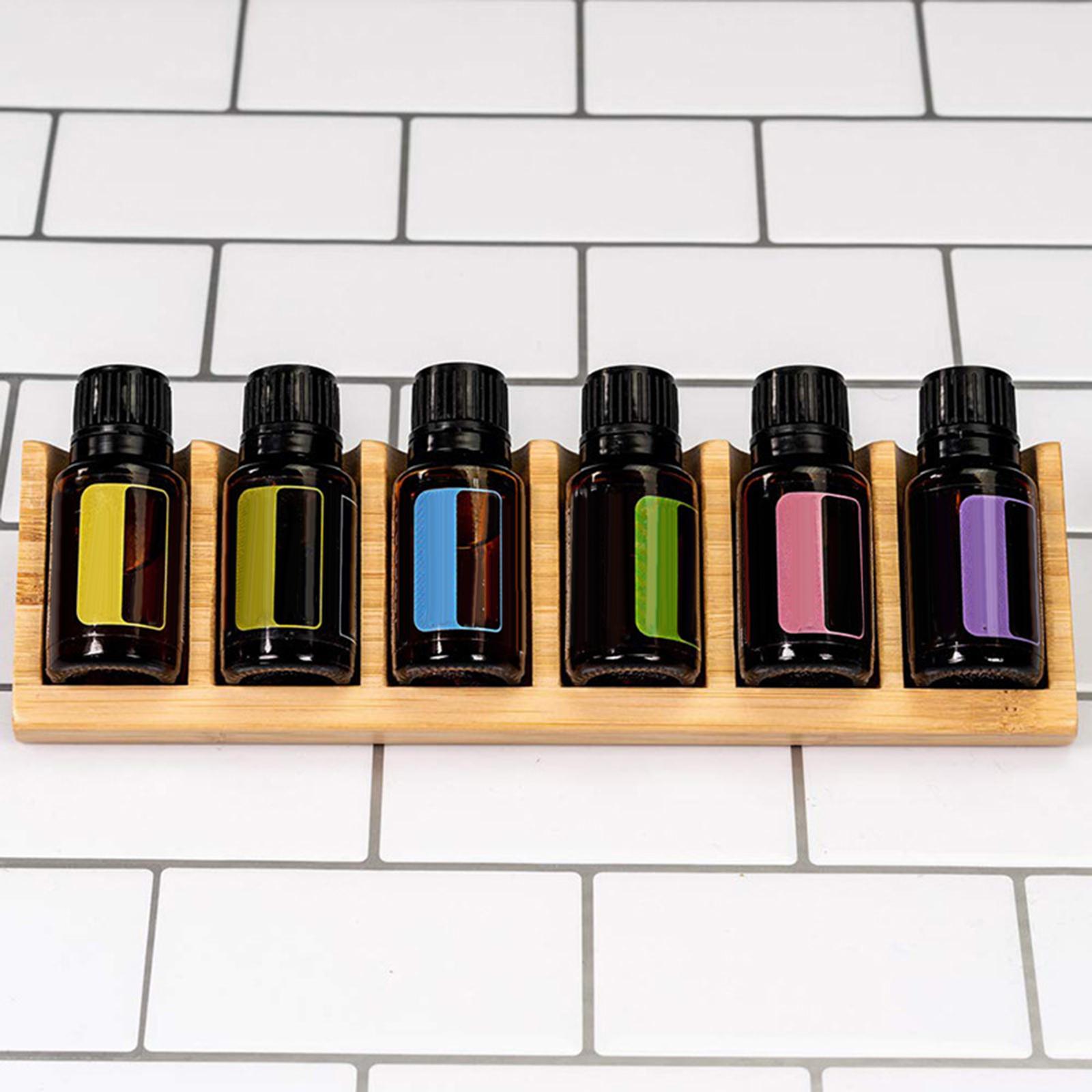 Essential Oils Storage Rack Wood Display Holder Organiser for Cosmetic