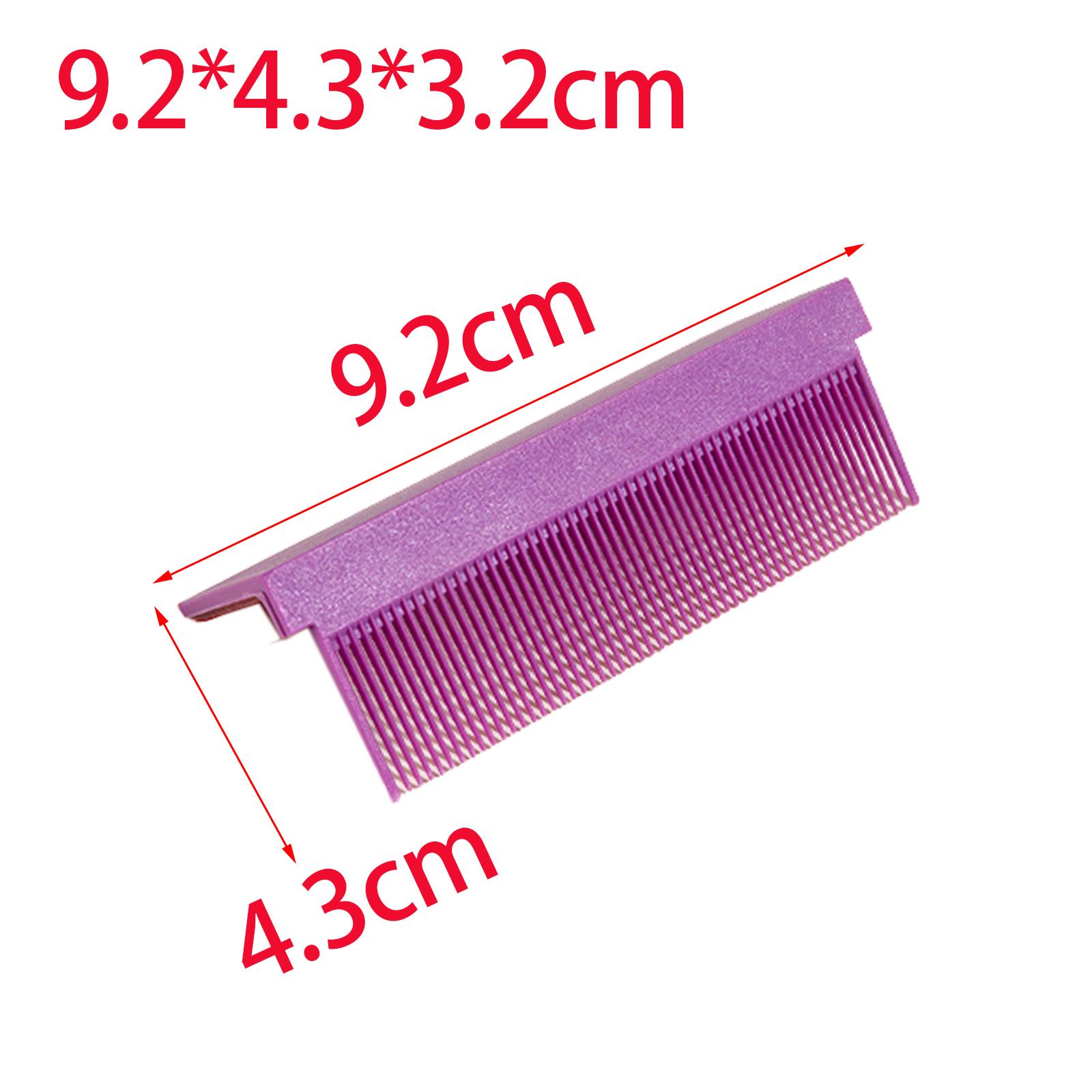 2xHair Straightener Comb Attachment Barber Styling Tool Detangling Accessory Violet
