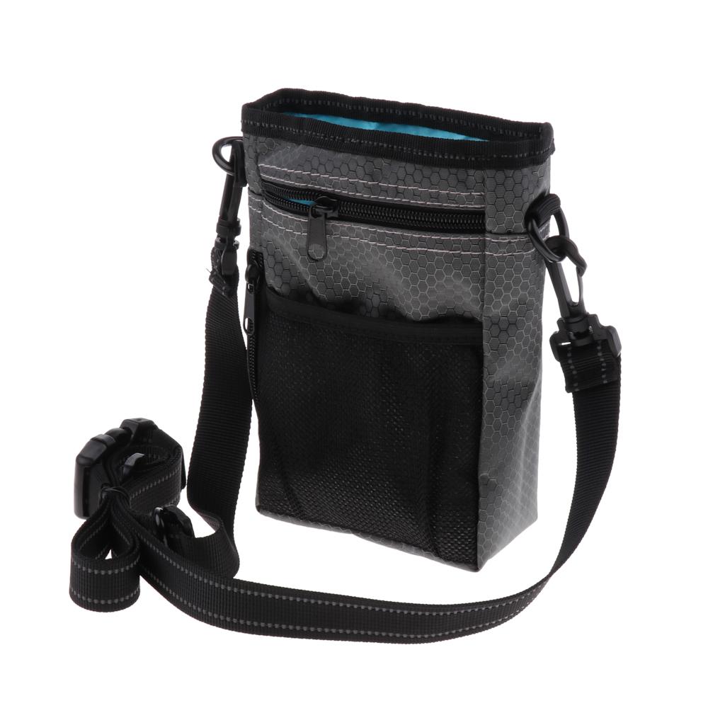 Hunde Futterbeutel Oxford Leckerlibeutel mit verstellbar Bauchgurt für