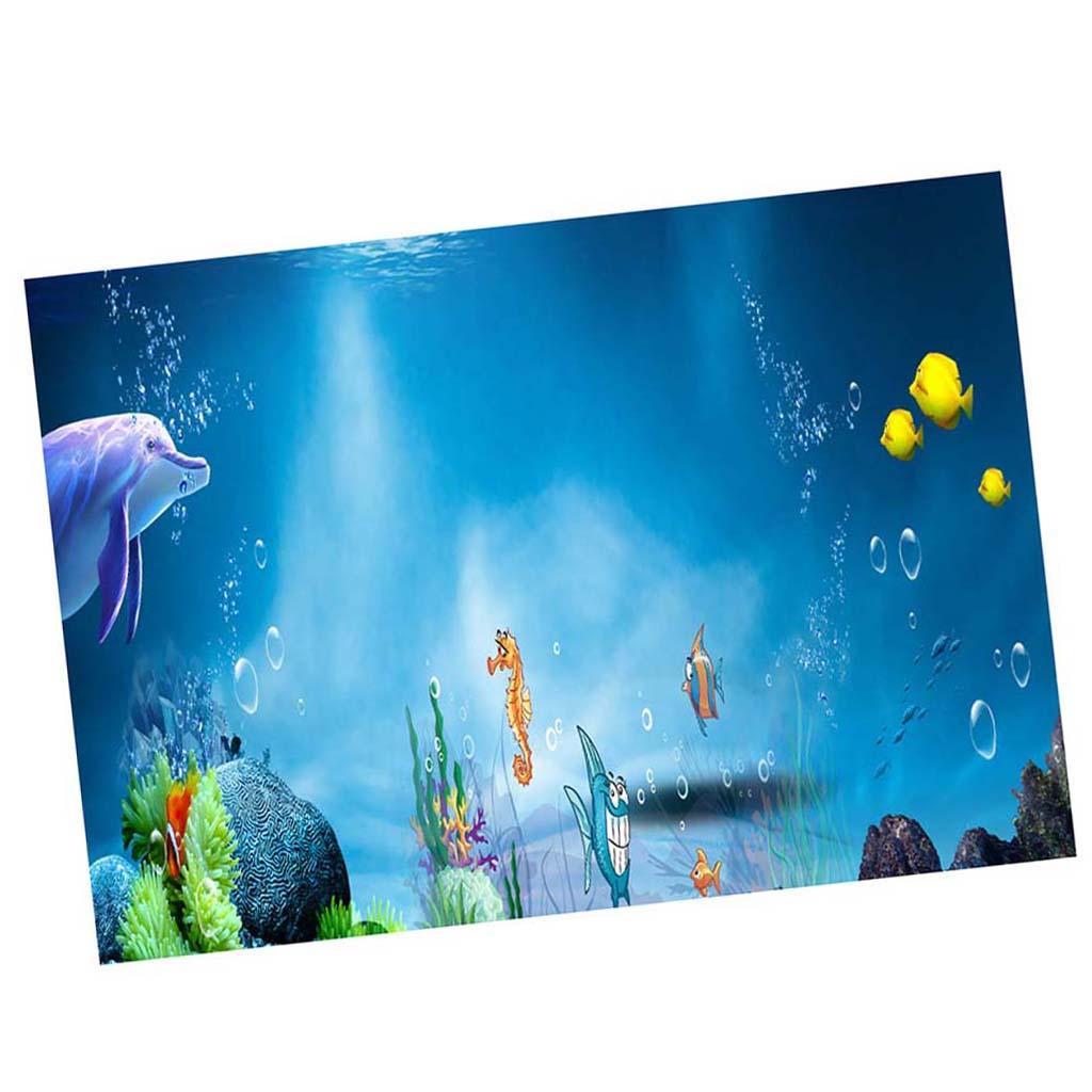 Attraktives Bild Aquarium Hintergrund Plakat Der Wasserfalle 3d Aquarium Ebay