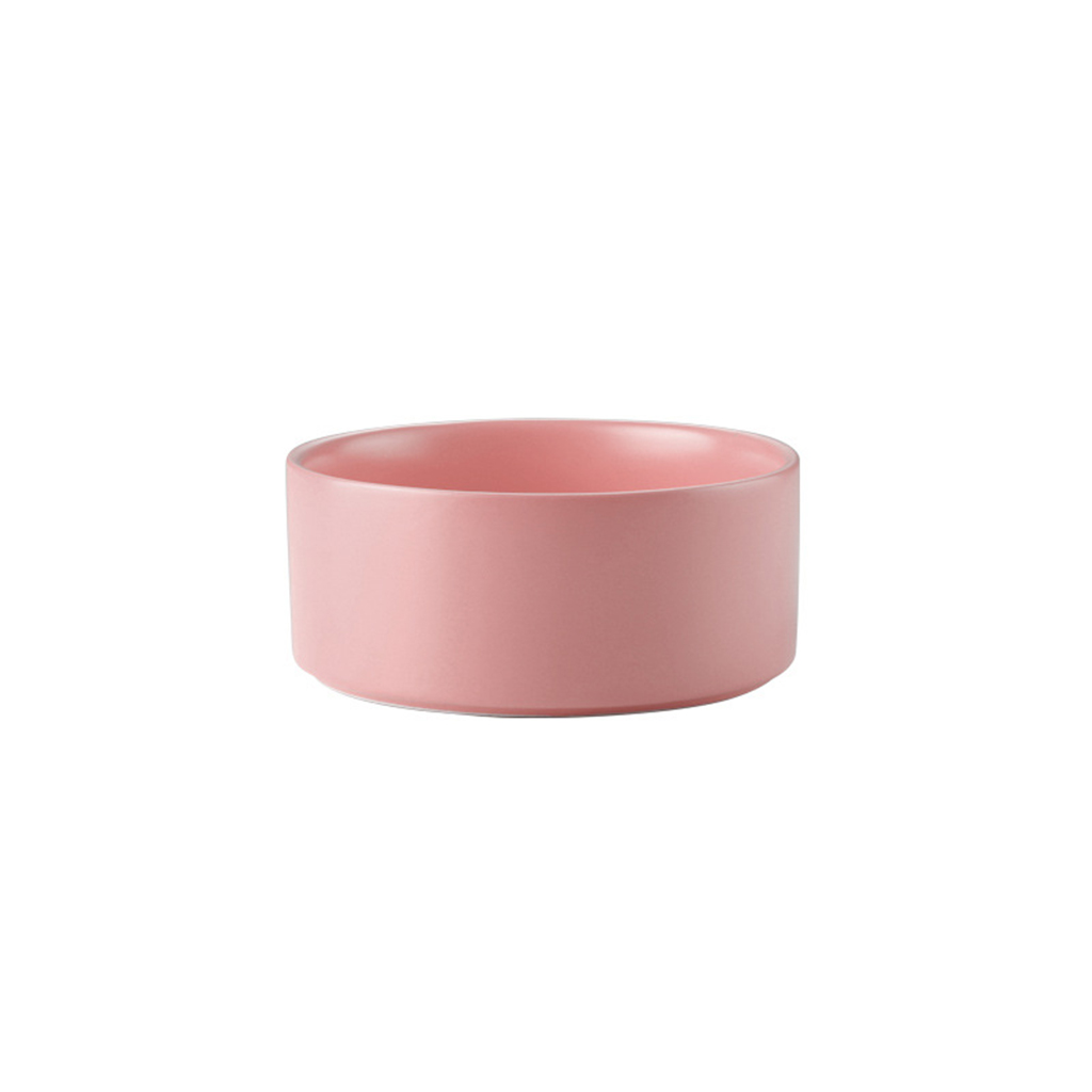 Raised Cat Bowls Cat Food Water Bowl with Stand Pink 400ml