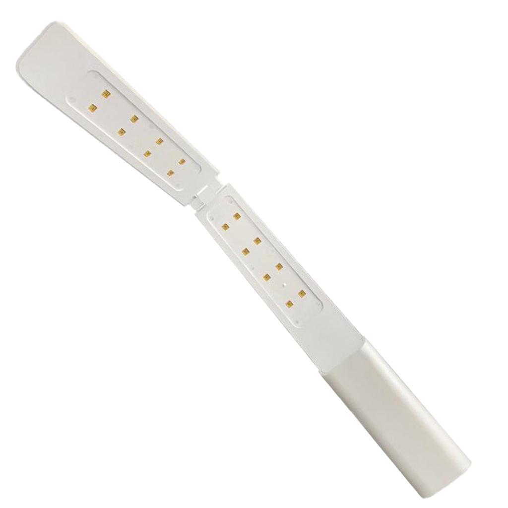 Hand-held Folding Germicidal Lamp Portable Disinfection Light Bulb White