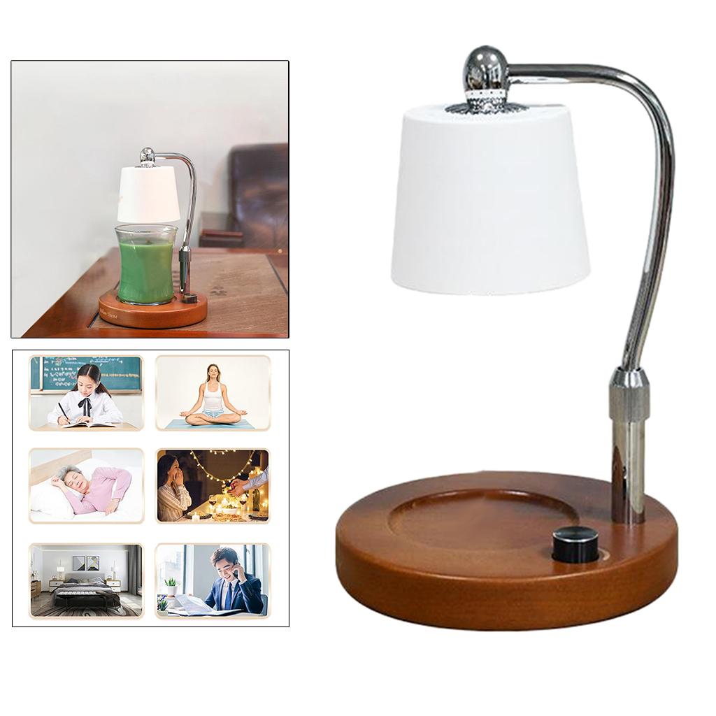 Electric Candle Warmer Wax Melter Lamp Dimmable Oil Burner Lamp White Round