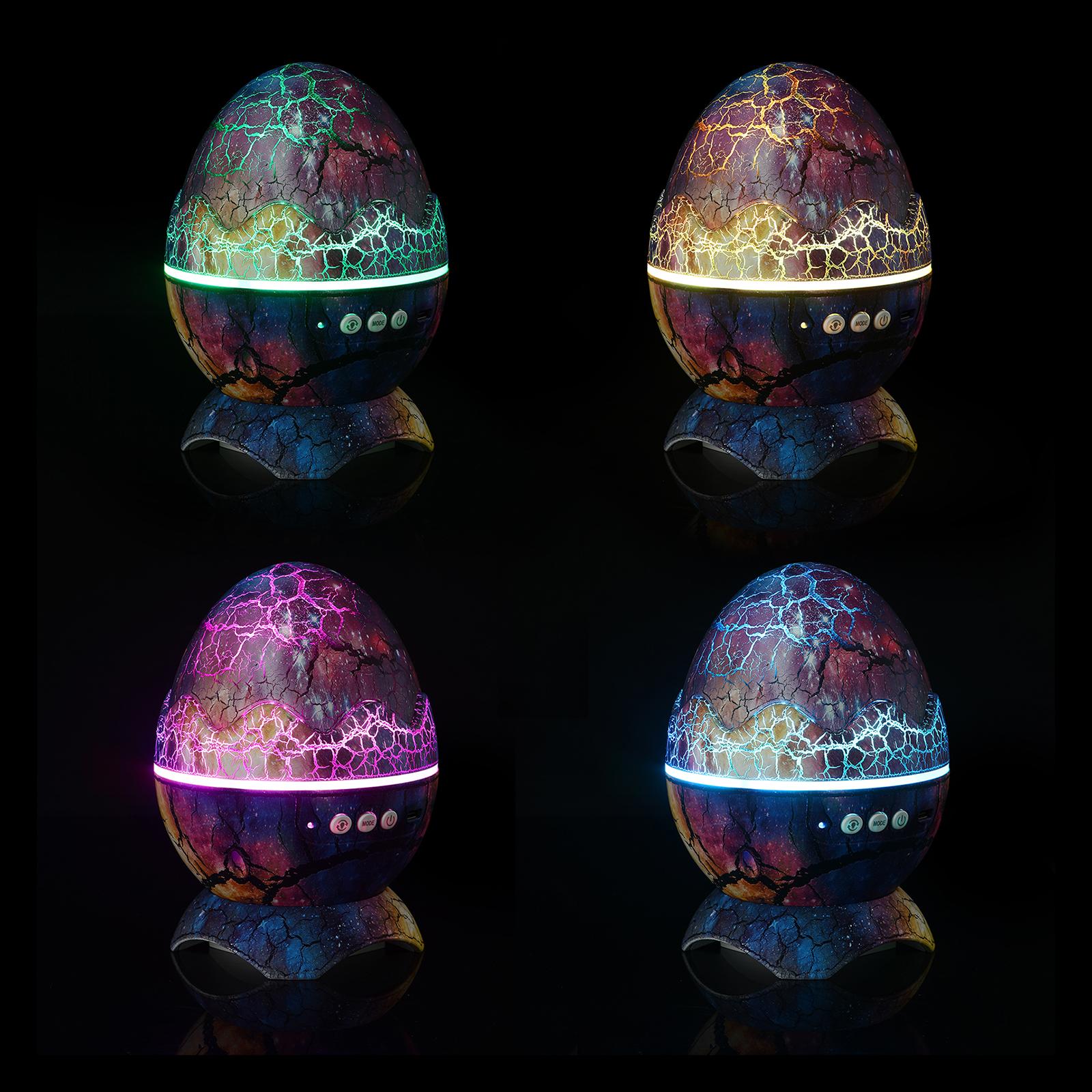 Star Projector LED Dinosaur Egg Shape Remote Controlled Projection Bluetooth