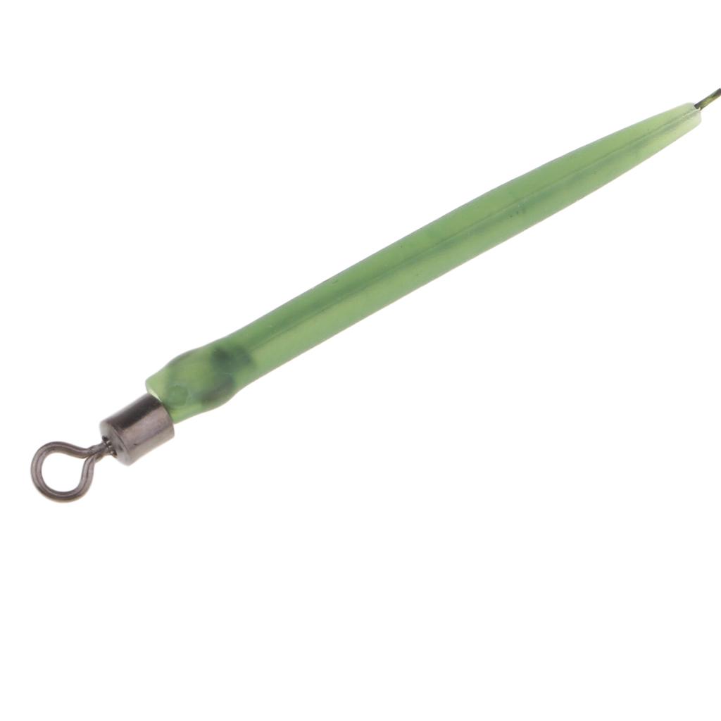 5Pieces Carp Fishing Hook Link Braided Line Hair Rigs Terminal Tackle  4#