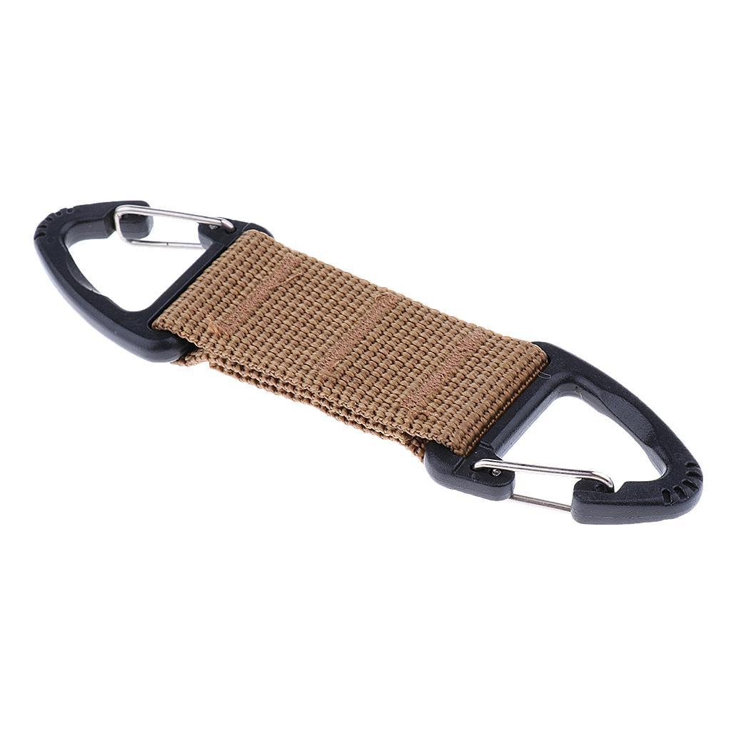 syst/ème d/’attache MOLLE Mousqueton militaire /à boucle pour cl/és avec sangle en nylon