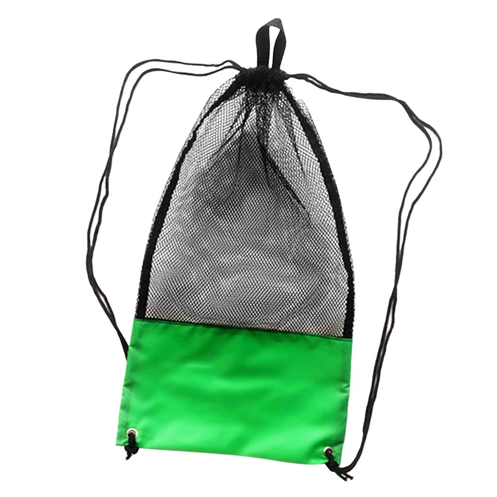 Mesh Drawstring Gear Bag Stuff Sack for Scuba Diving Snorkel Swim Mask