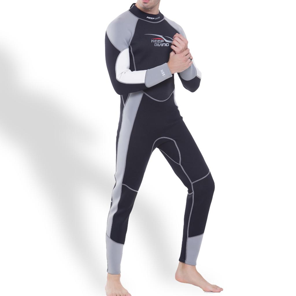 Details about   3mm Neoprene Men Full Body Wetsuit Super Stretch Scuba Diving Swimming Warm Suit 