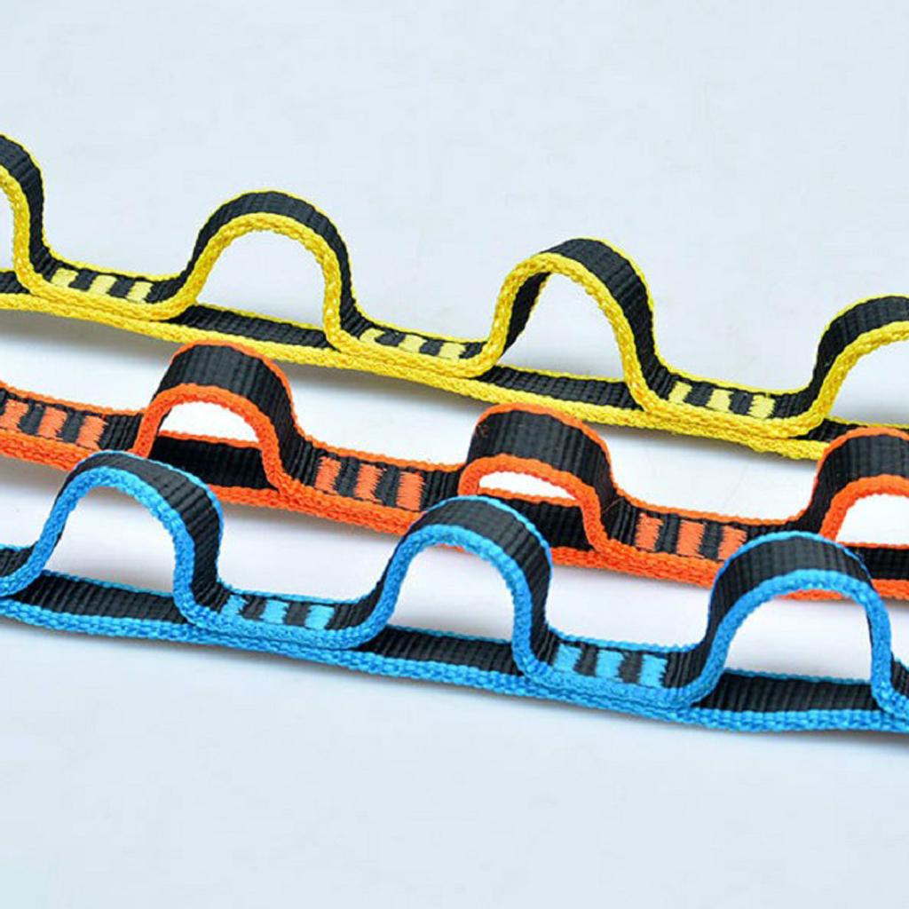 16mm Nylon Daisy Chain Yoga Extend bing Strap Rock Climbing Sling 10