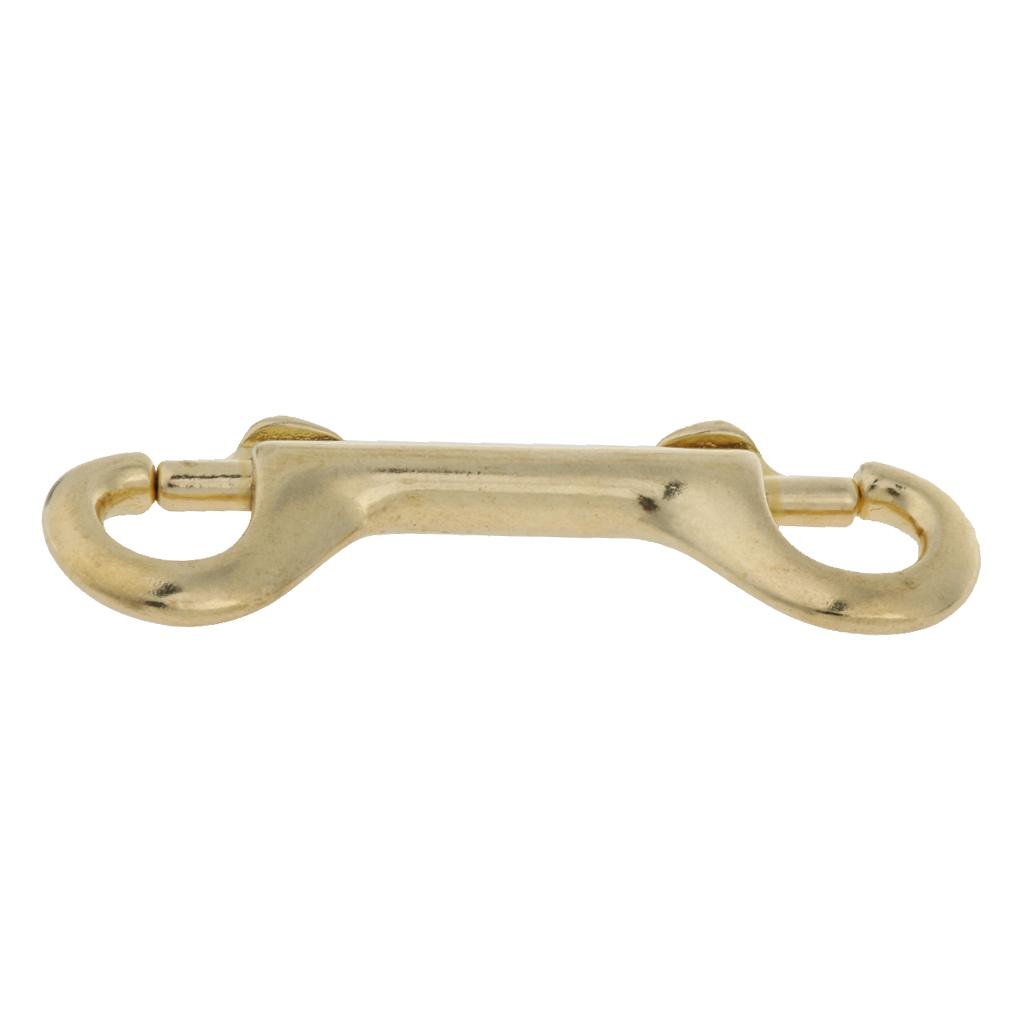 Double Ended Snap Hook Key Holder Brass Clip Keychain 88mm