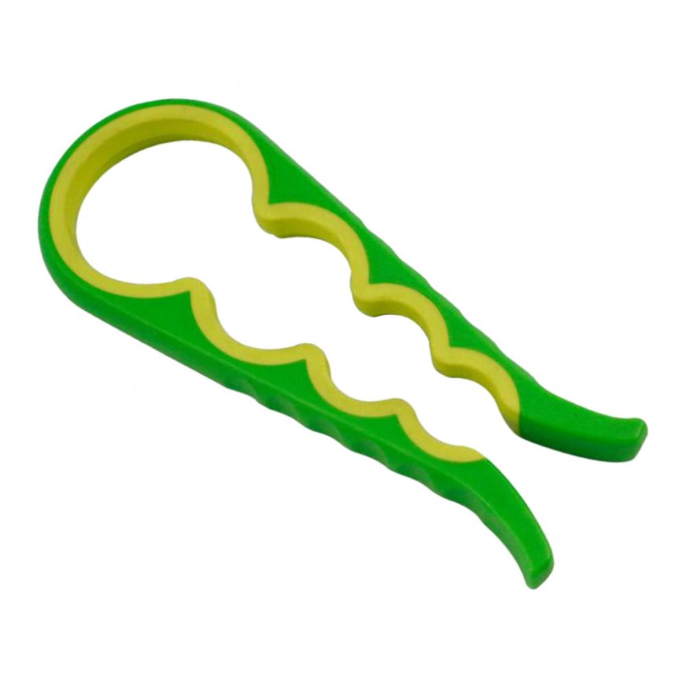 Bottle Can Opener Non-slip Swivel Jar Lid Opener Kitchen Gadget Green