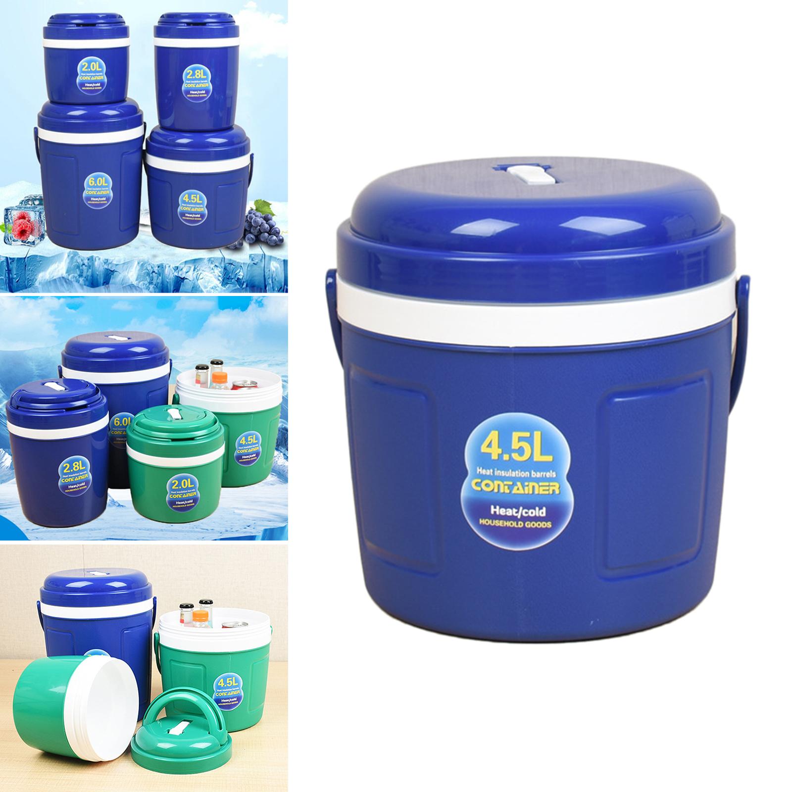 Car Insulated Bucket Summer For Travel Leakproof Beverage Cooler 4.5 Blue