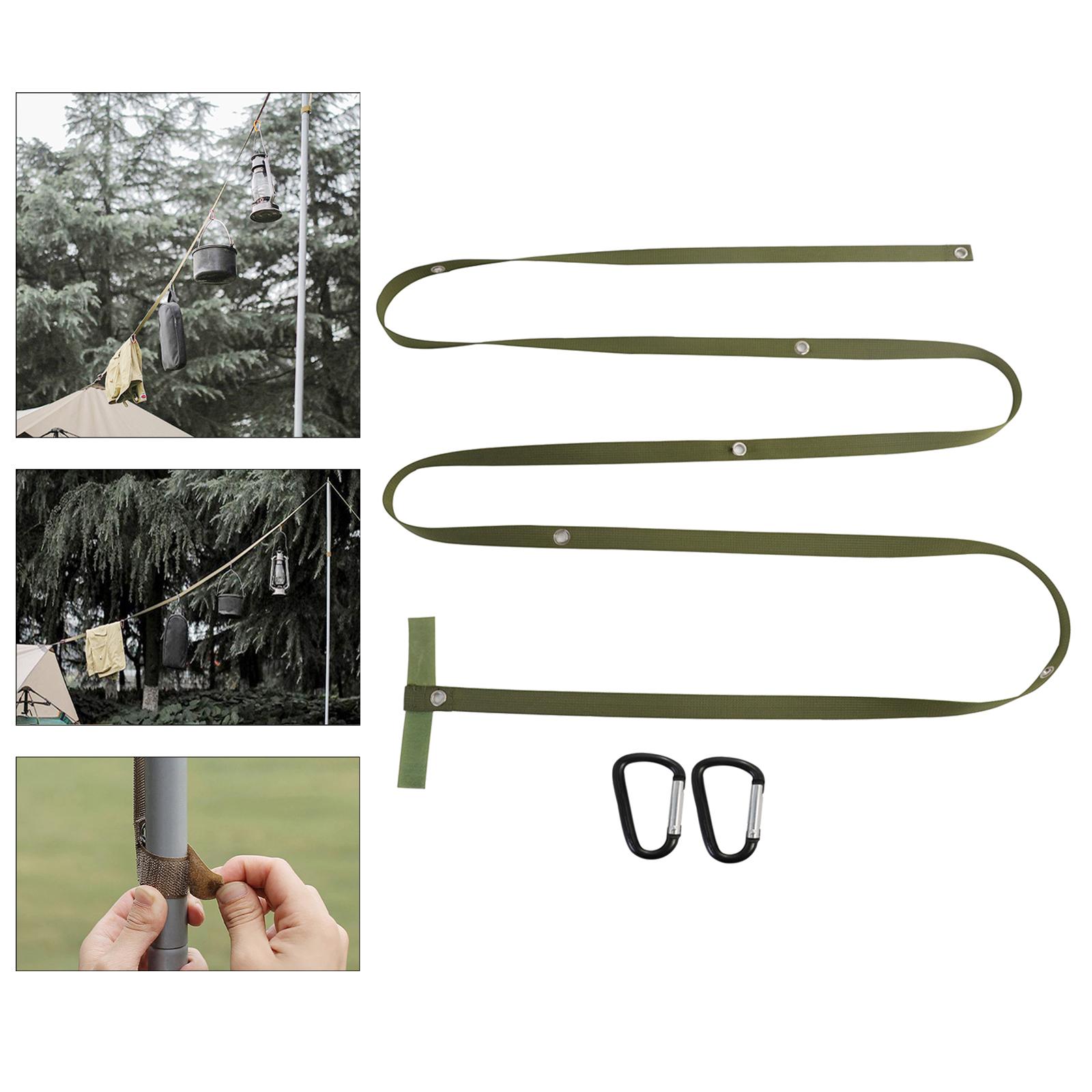 Tent Awning Extension Belt Lanyard Rope Draw Rope Camping Green