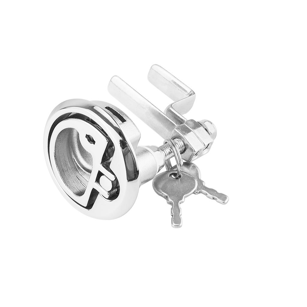 2x Stainless Steel Marine Boat Hatch Latches Turning Lock Lift Handle 52mm