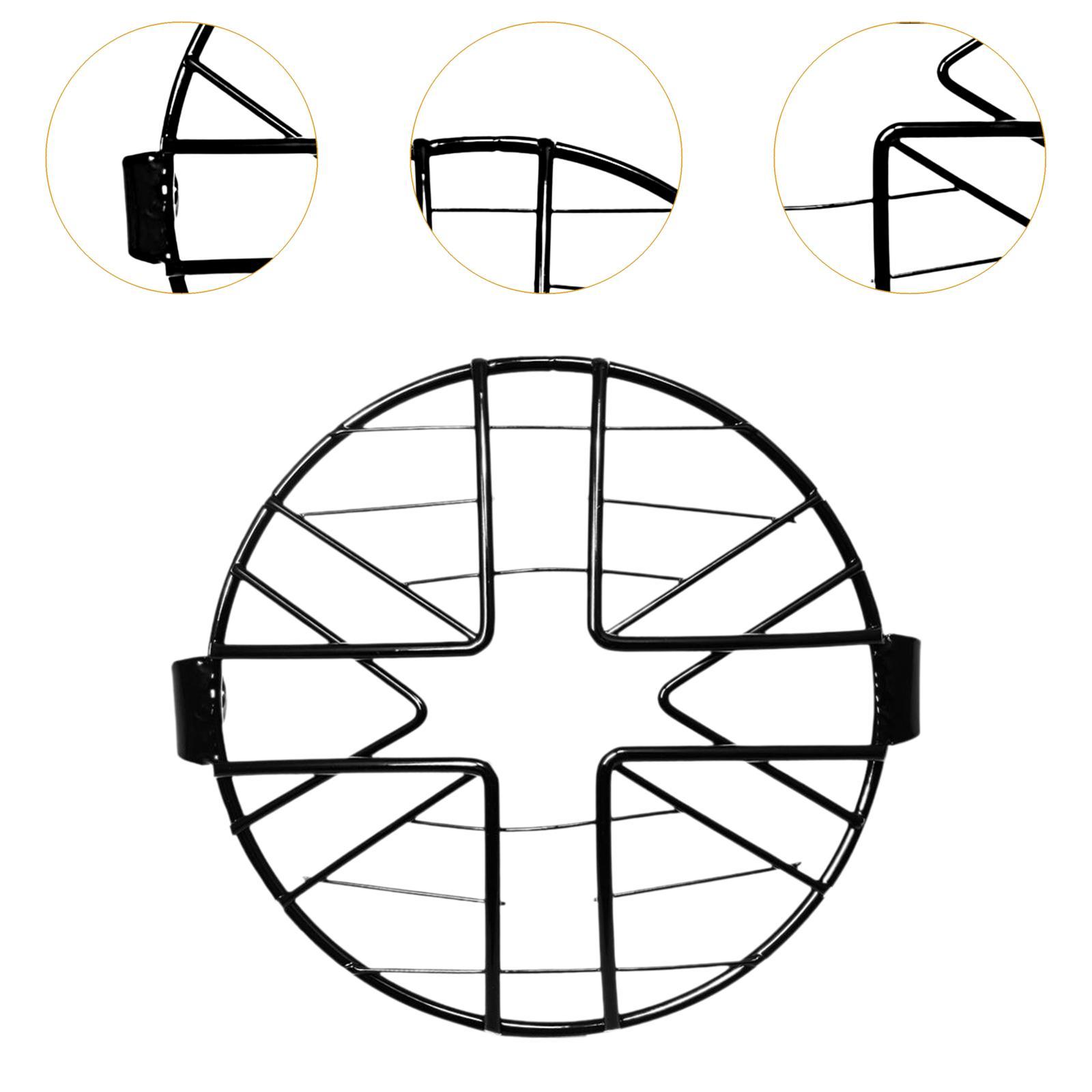 Motorcycle Headlight Grill Universal Black Front Headlight Guard for Cruiser