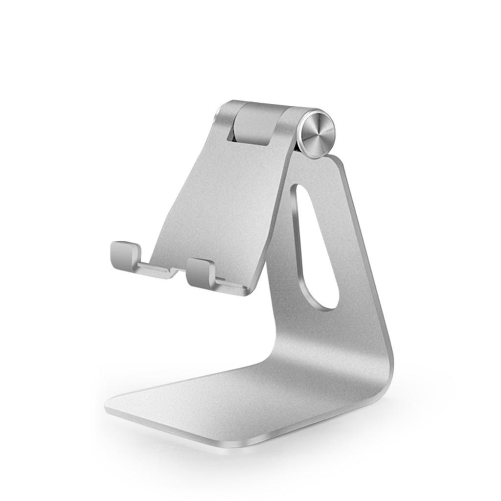 Mobile phone lazy bracket mobile phone frame flat Single fold Silver