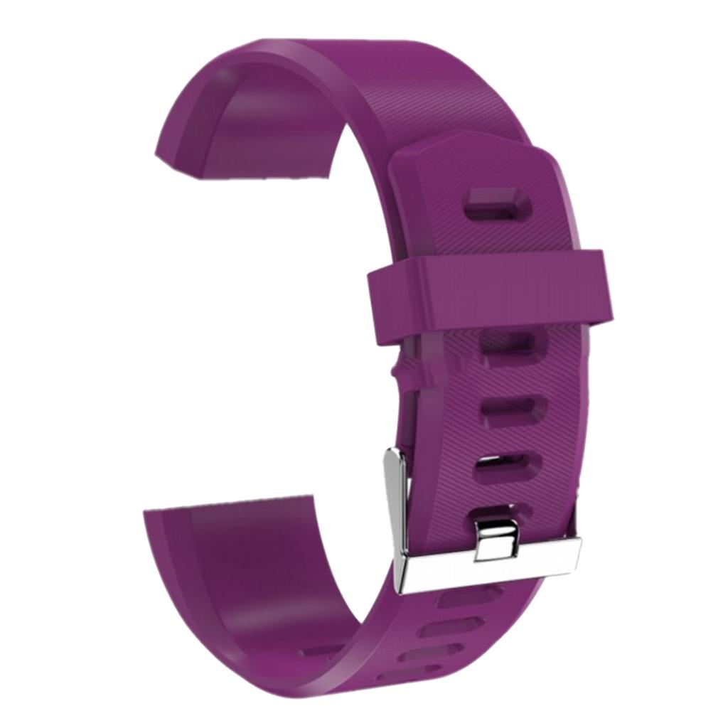 Replacement Smart Watch Wristband Sport Strap for ID115 Plus Purple