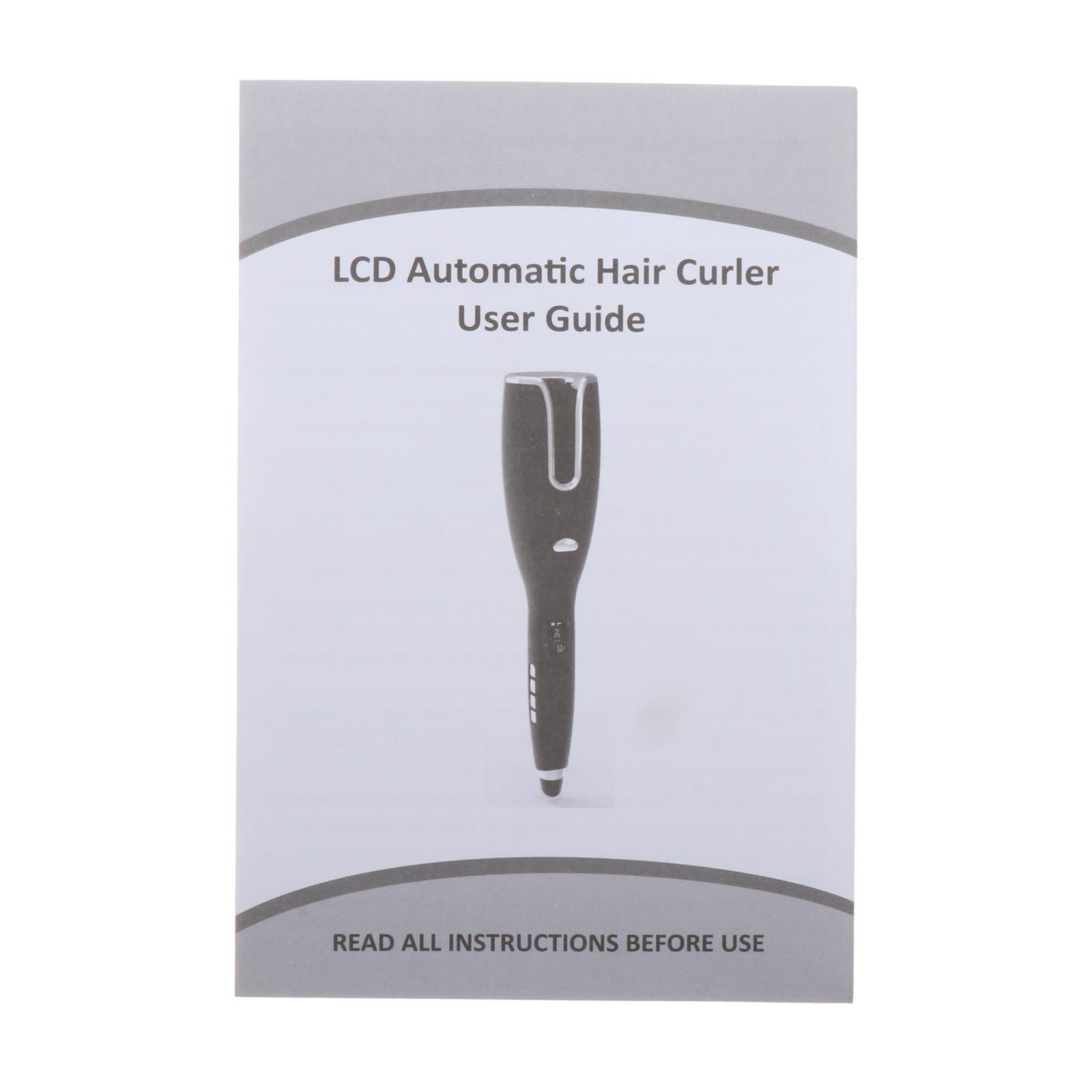 Ceramic Automatic Curling Wand Iron Hair Curler Hair Styling Tools  Red