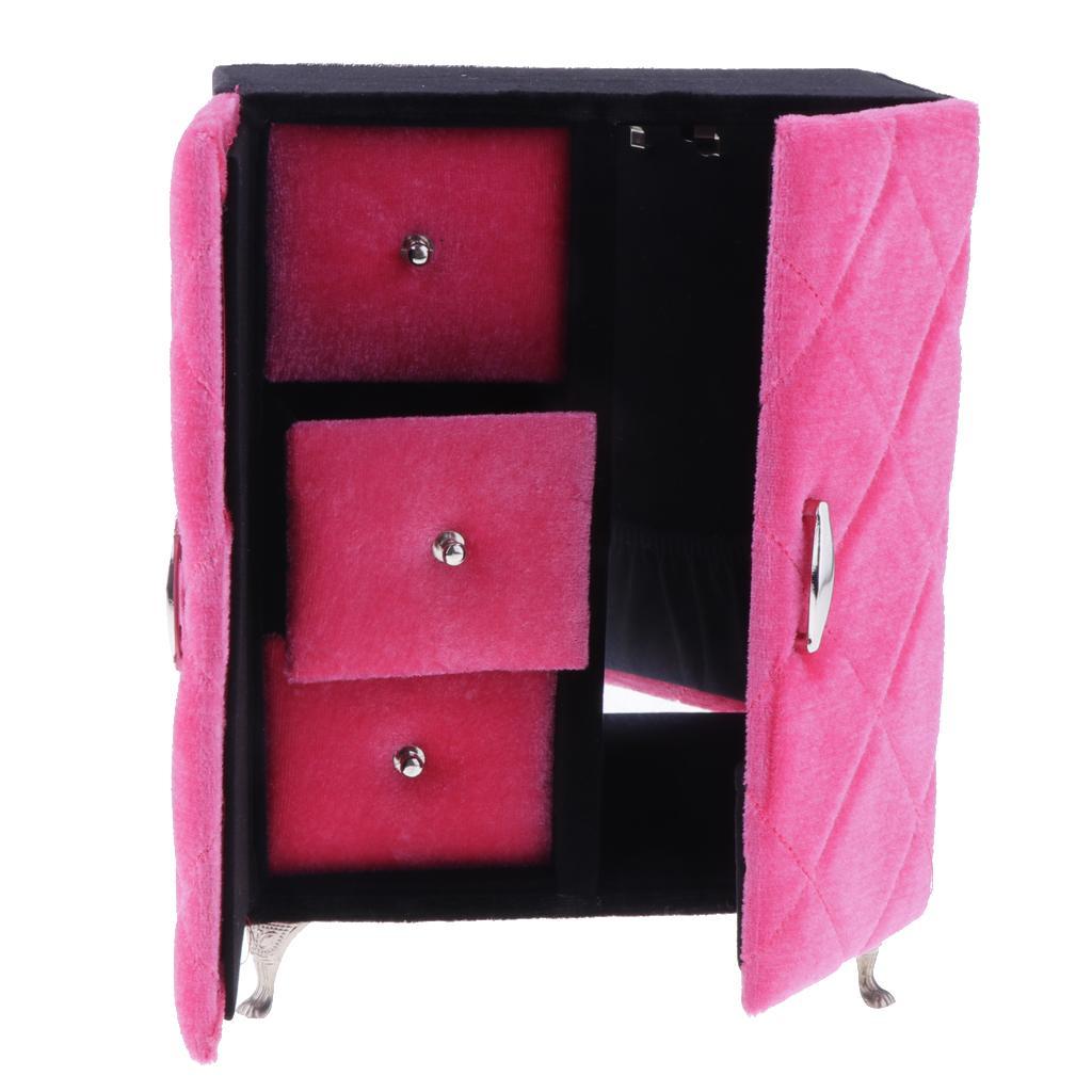 12pcs Mini Charnière Armoire Penderie pr 1//12 Miniature Meuble Doré