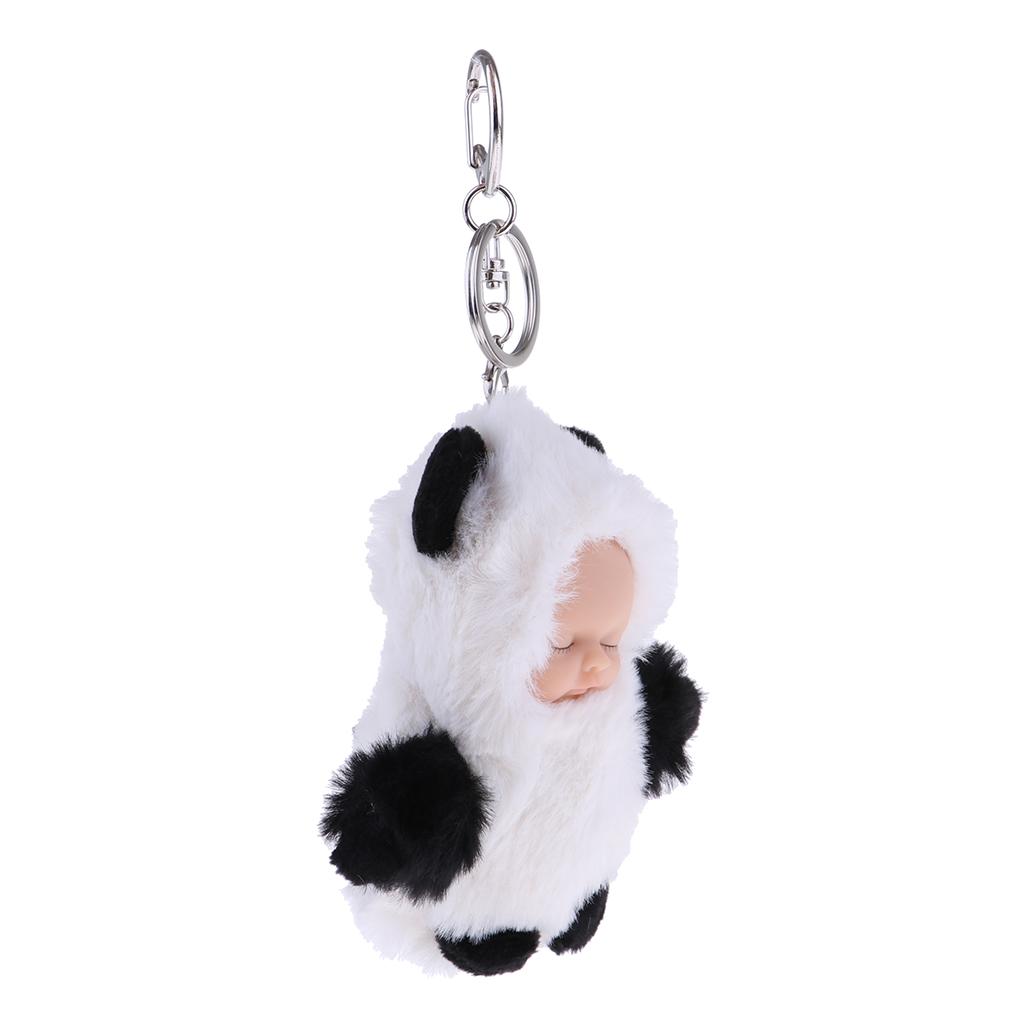 fluffy baby keyring